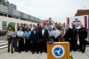 David Wallace at a NHTSA Media Event for Drive Sober or Get Pulled Over.